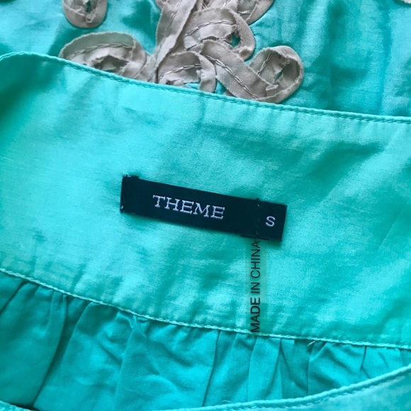 NWOT |Theme | Teal Circle Skirt - Picture 3 of 3